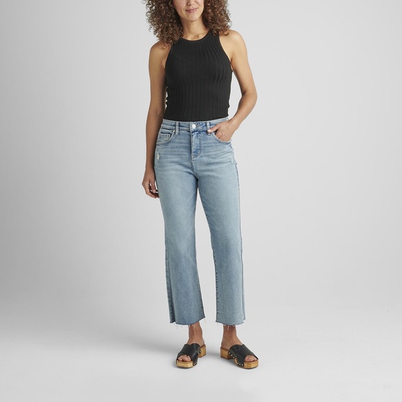Jag Jeans Phoebe High Rise Cropped Bootcut Stretchy Jeans - Picture 6 of 16